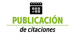 un calendario con el texto publicación de citaciones