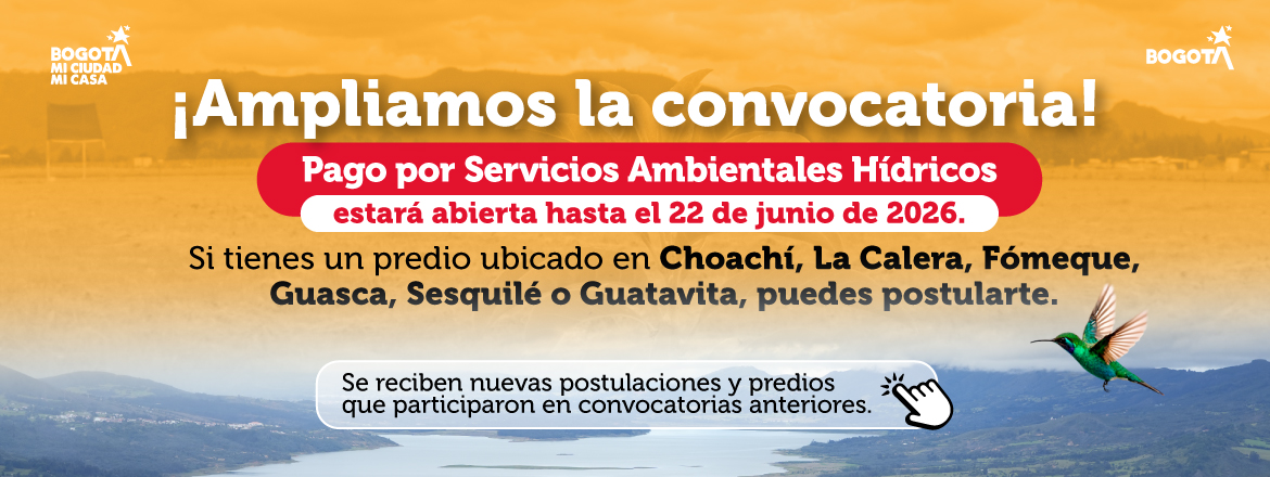 Pago por Servicios Ambientales Hídricos estará abierta hasta el 22 de junio de 2026.